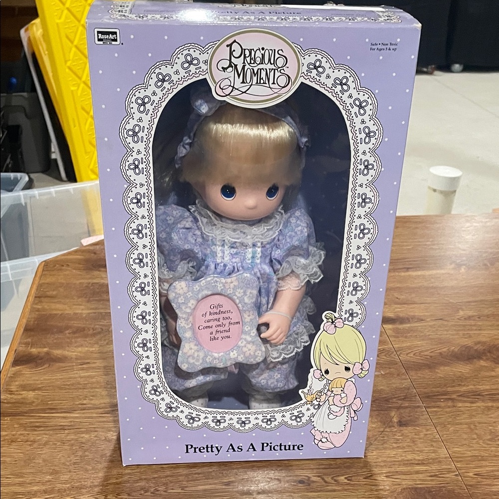 Precious Moments Doll in Lavender and White